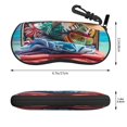 thumbnail image 2 of Sikiie Tropical Vacation Essentials Sunglasses Soft Case Neoprene Zipper Eyeglass Case, Zipper Portable Spectacle Cases for Men Women, 2 of 6