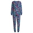 thumbnail image 5 of Jaclyn Intimates Long Sleeve Henley Printed Pajamas (Women's) 2 Piece Set, 5 of 5