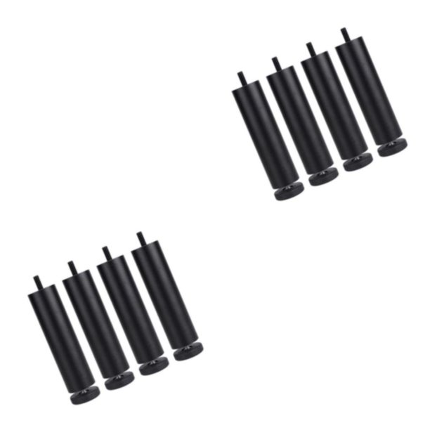 Wosthever 4pcs Aluminum Alloy Furniture Legs Sofa Legs TV Couch Stand Table Cabinet 2piezas Negro 25 cm