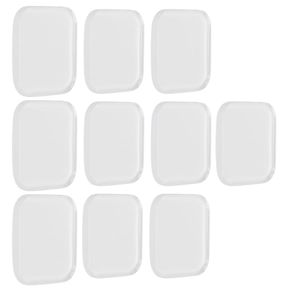 Soporte de silicona para pestañas postizas, 10 unidades de almohadillas para pestañas individuales de forma cuadrada transparente, soporte de silicona para pestañas muy recomendado