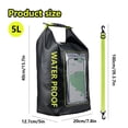 thumbnail image 2 of Bolsa de pantalla táctil de 5L Bolsa seca Gran capacidad Bolsa seca para deportes al aire libre, 2 of 8