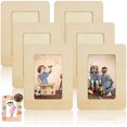 thumbnail image 3 of Marco de fotos sin terminar DIY - Marco de fotos natural de madera Marco de manualidades para niños, 3 of 8