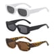thumbnail image 3 of Gafas de sol de montura estrecha, 3 piezas de gafas de sol rectangulares, gafas de sol rectangulares blancas, gafas de sol de moda retro, rendimiento confiable, 3 of 7