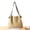 Beige, variant on Yoyauz Women's Grass Woven Beach Bag - Women's Beach Handmade Woven Handbag, Summer Mesh Hollow Shoulder Bag, Suitable for Holidays