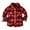 Red#1338, variant on LIIPEE Boys Girls Shirt Long Sleeve Turndown Collar Button Plaid Shirt With Pockets Kids Versatile Vacation Shirts,Brick Red,6-7 Years