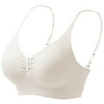 thumbnail image 6 of purcolt Womens Seamless Wireless Supportive Everyday Bra Comfort Soft No Underwire Bralettes Lightly Lined Padded Push Up Bra Full Coverage T-Shirt Bra, 6 of 8