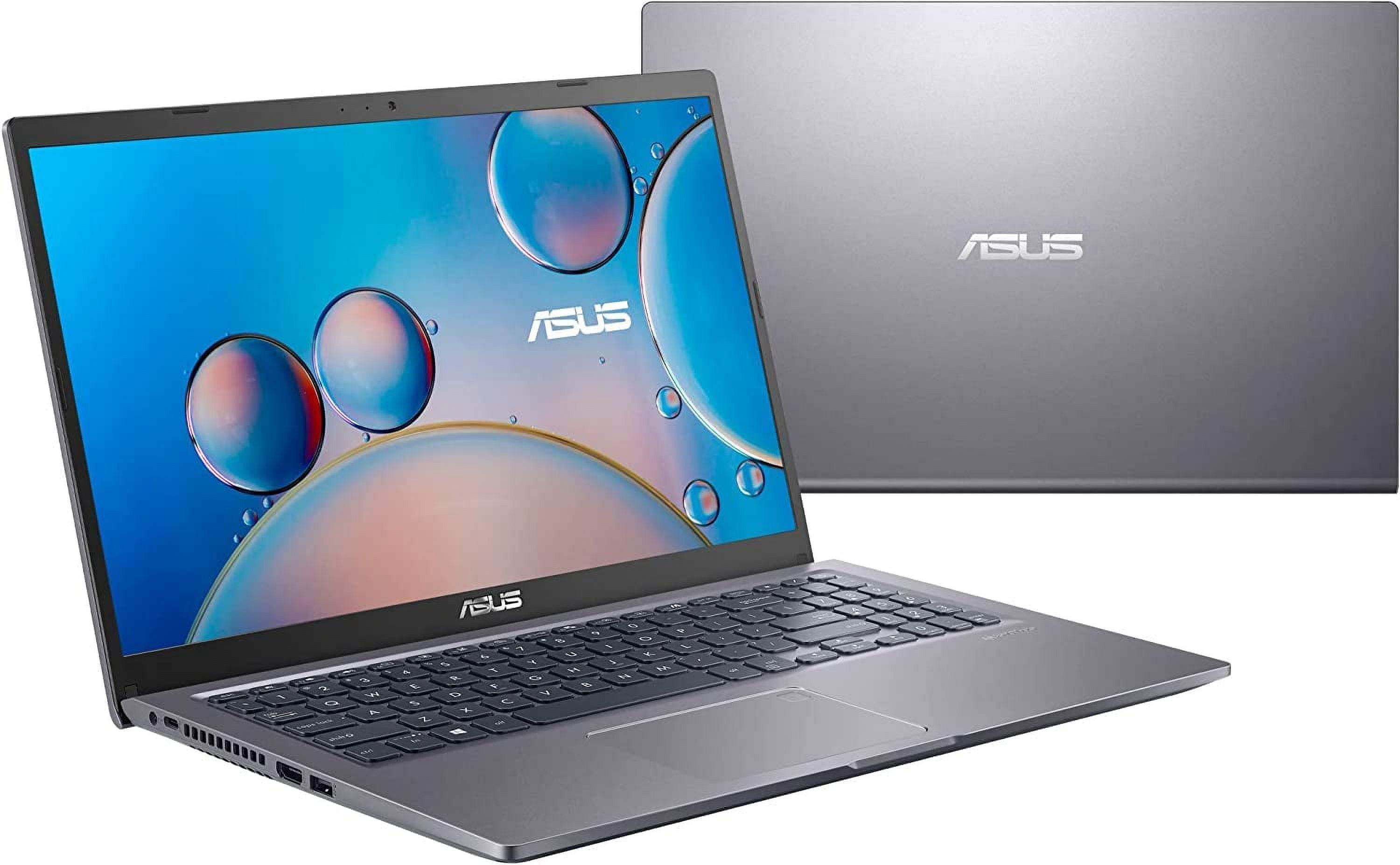 ASUS 2023 Vivobook 15.6" FHD IPS Laptop 2-Core Intel i3-1115G4 Intel UHD Graphics 12GB RAM DDR4 256GB M.2 NVMe SSD HDMI USB-C WiFi AC Fingerprint Backlit KB Windows 10 Pro w/RE Accessories