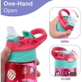 thumbnail image 2 of School Leak Proof 480ML Kids Water Bottle with Straw Toddler Water Bottles BPA-Free for Boys & Girls (Blue)_Special Gift, 2 of 5