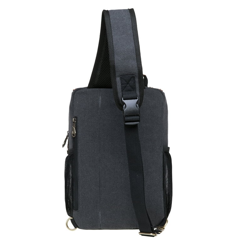 KAUKKO Canvas Messenger Bag Cross Body Shoulder Sling Backpack Travel Hiking Chest Bag Walmart