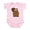 Petal Pink, variant on CafePress - Beaver Infant Bodysuit - Baby Light Bodysuit, Size Newborn - 24 Months