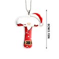 thumbnail image 3 of Luoshdecor Christmas Tree Ornaments Initial,Personalized Santa Claus Style Alphabet Pendant Decorations,Suitable for Xmas Gift Giving,(T), 3 of 6
