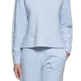 thumbnail image 3 of Calvin Klein Performance Womens V Neck High Low Sweatshirt Sweats Waterfall XL, 3 of 3