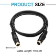thumbnail image 2 of Cable de video S Uxcell de 3.3 pies, con conector macho a macho de 4 pines Mini DIN con revestimiento dorado, 2 of 5