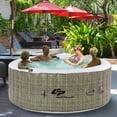 thumbnail image 2 of Goplus 4 Personne Gonflable Spa de Massage à Bulles Chauffé Portable, 2 of 10