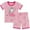 4# Pink, variant on Little Hand Little Big Girls Pajamas Set Short Sleeve PJs 100% Cotton Pyjamas Unicorn 2T