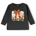 thumbnail image 4 of Coquette Fall Floral Orange - Toddler Long Sleeve Graphic Tee, 4 of 8