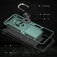 thumbnail image 4 of Compatible with Samsung Galaxy Z Flip 3 Case,with 360 Ring Holder Kickstand Card case,Armor Military Grade Protection Hybrid Silicone TPU PC Rugged Case,Magnetic with Car Mount Phone Cover,Darkgreen, 4 of 8