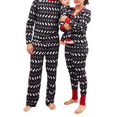 thumbnail image 1 of Pyjamas de Noël Même Style Parent-Enfant Col Rond Vêtements de Nuit Imprimés Manches Longues Automne, 1 of 5