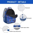 thumbnail image 2 of Tractor Print Waterproof Backpack - Ergonomic Student Bookbag with Breathable Mesh Straps, Organized Storage for Daily Use, 2 of 6