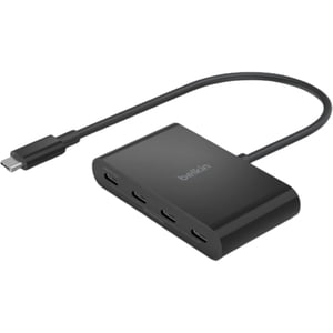 Belkin Connect USB-C to 4-Port USB-C Hub, Black