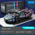 thumbnail image 2 of Compatible with Lego Star Edition Cyberpunk sports car Gini Children's Educational Toys Remote Control Car Model Ceremony, 2 of 5