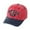 Red, variant on Classic Cartoon Print Baseball Cap for Kids Adjustable Summer Sun Hat with Mesh Back