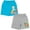 Blue / grey, variant on CoComelon JJ Infant Baby Boys French Terry 2 Pack Shorts Infant to Toddler