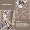 thumbnail image 3 of ANMINY Reversible Floral Coverlet Bedding Set - King All-Season Soft Polyester Quilt with Pillowcase | Vibrant Floral Design & Easy Care, 3 of 8