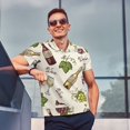 thumbnail image 4 of Balery Grapes Bbottles Wine Camisa Polo de Hombre con Estampado, de Manga Corta y Tejido Medio, Camisa Tipo Golf Polo-Small, 4 of 6