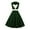 Green, variant on TSADFHJI Black Skirt Women Holiday Women's Color Block Sleeveless Dress Patchwork Evening Gown L Red