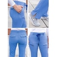 thumbnail image 4 of Adar Pro Heather Scrubs For Women - Slim Fit Tapered Scrub Pants - P4100H - Heather French Blue - L, 4 of 7