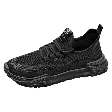 

Huanghuaa Spring And Autumn New Fly Weaving Mesh Soft Sole Sports Shoes Men s Shoes Breathable Men s Casual Mesh Shoes Running Shoes Men s Casual Shoes for Men Memory Foam
