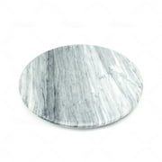 Fox Run Marble Lazy Susan For Tabletop, White, 12 Diameter
