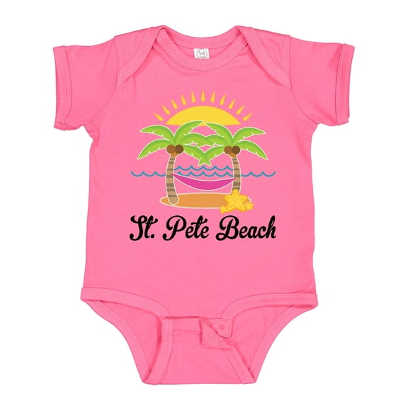 Inktastic St. Pete Beach Florida Vacation Girls Baby Bodysuit