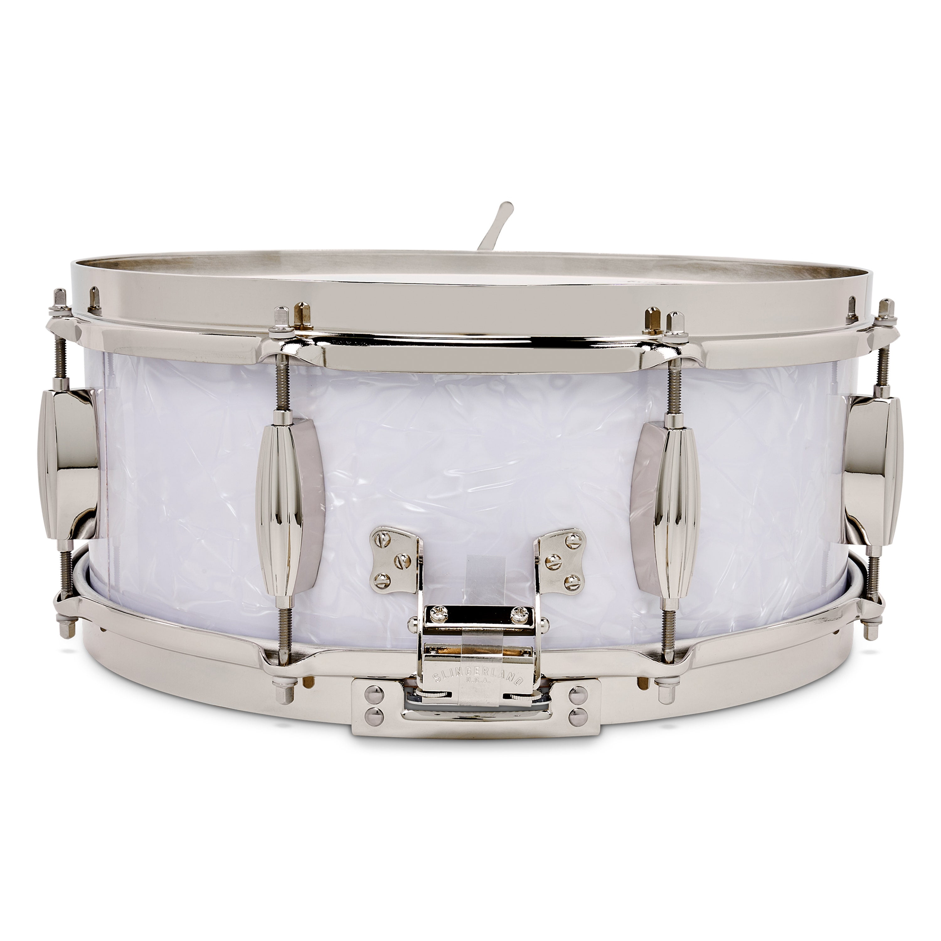 Slingerland Radio King Snare Drum, 5.5x14", White Marine Pearl
