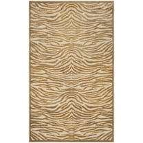 SAFAVIEH Martha Stewart Lisa Animal Area Rug, Taupe/Cream, 3'3" x 5'3"