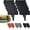 Black, variant on Imitation Stone Garden Fence, Landscape Edging Border Faux Stone Garden Edging Border Plastic Pound in Edging for Landscaping Flower Beds Yard Decorative Artificial Rock Edgers Bricks (20, White)