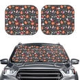 thumbnail image 2 of Sikiie doodles and Easter Print Foldable Car Windshield Sun Visor, Car Window Sunshade Suitable for Sedan, SUV and Truck Car Accessories-Large, 2 of 6