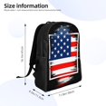 thumbnail image 4 of ZNDUO Travel Backpack, Usa Blue Stars Flag Pattern Backpack for School, 16 inch Lightweight Bookbag, 4 of 8