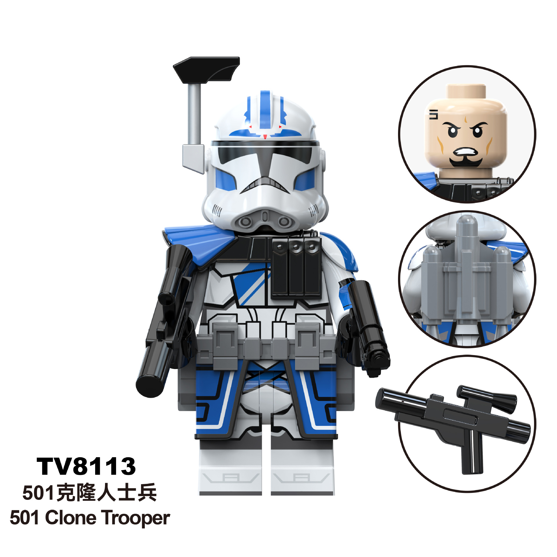JoyRide 501st 212st Clone Trooper Obi-Wan 30PCS Block Figures – Anime Character Dolls for Kids’ Creative Play & Gifts