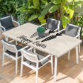 thumbnail image 2 of Happy Easter Table Cloths for 6 Foot Rectangle Tables, Black Plaid Carrots Spring Country Beige Patio Waterproof Elastic Fitted Tablecloths, Washable Rectangular Table Cover for Camping, 2 of 8
