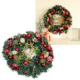 thumbnail image 4 of Christmas Wreath Decorations, Christmas Wreath Hand Made Pine Needle Reusable Bright Color  For Front Door, 4 of 8