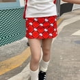 thumbnail image 3 of Falda de mujer Hello Kitty Kawaii Sanrio vestido acampanado a cuadros rojos japoneses Y2K moda para chicas picantes media falda corta versátil, 3 of 4