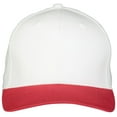 thumbnail image 2 of Augusta OS Rally Cotton Twill Cap White/Scarlet 6251, 2 of 6