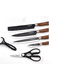 thumbnail image 2 of Juego De 6 Cuchillos De Cocina De Acero Inoxidable Y Pelador Malubero Malu376, 2 of 4