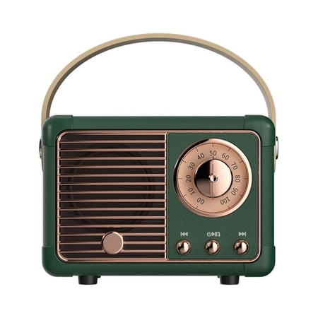 Retro Bluetooth Speaker Vintage Decor Wireless Card Portable Subwoofer Mini Outdoor Student Small Bluetooth Speaker