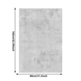 thumbnail image 2 of Abstract Minimalist Imitation Area Rug Soft Low Pile Floor Mat Living Room Bedroom Imitation Material Durable Easy to Clean 80cmx160cm for Home Interior, 2 of 5