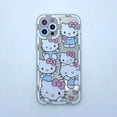 thumbnail image 1 of Sanrio Hello Kitty Transparent Phone Case For IPhone 14 15 13 12 11 Pro Max Mini XR XS 7 8 6 6S Plus Cute Soft Protective Cover LXY, 1 of 6