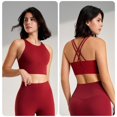 thumbnail image 6 of Women's Sports Bra Sports Fitness Bra Yoga Running Bra Dry Wicking Bra Comfortable Bras for Women Red XL, 6 of 8