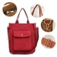 thumbnail image 3 of Bolso de mujer portátil, sencillo bolso de hombro retro rojo, 3 of 5